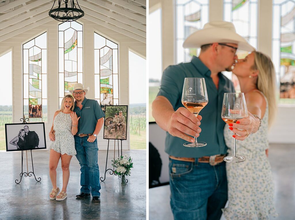 A beautiful proposal at Featherstone Ranch Vineyard. 
